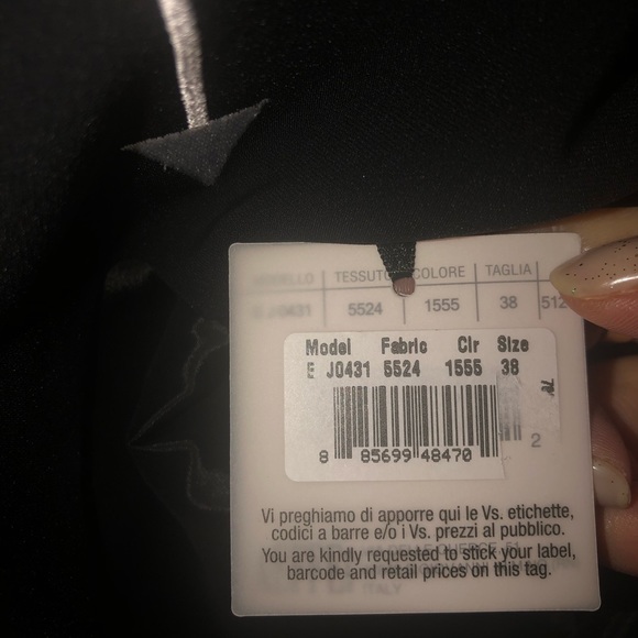 Moschino Couture Black Dress IT 38 or US 4. Made in Italy - Picture 4 of 10